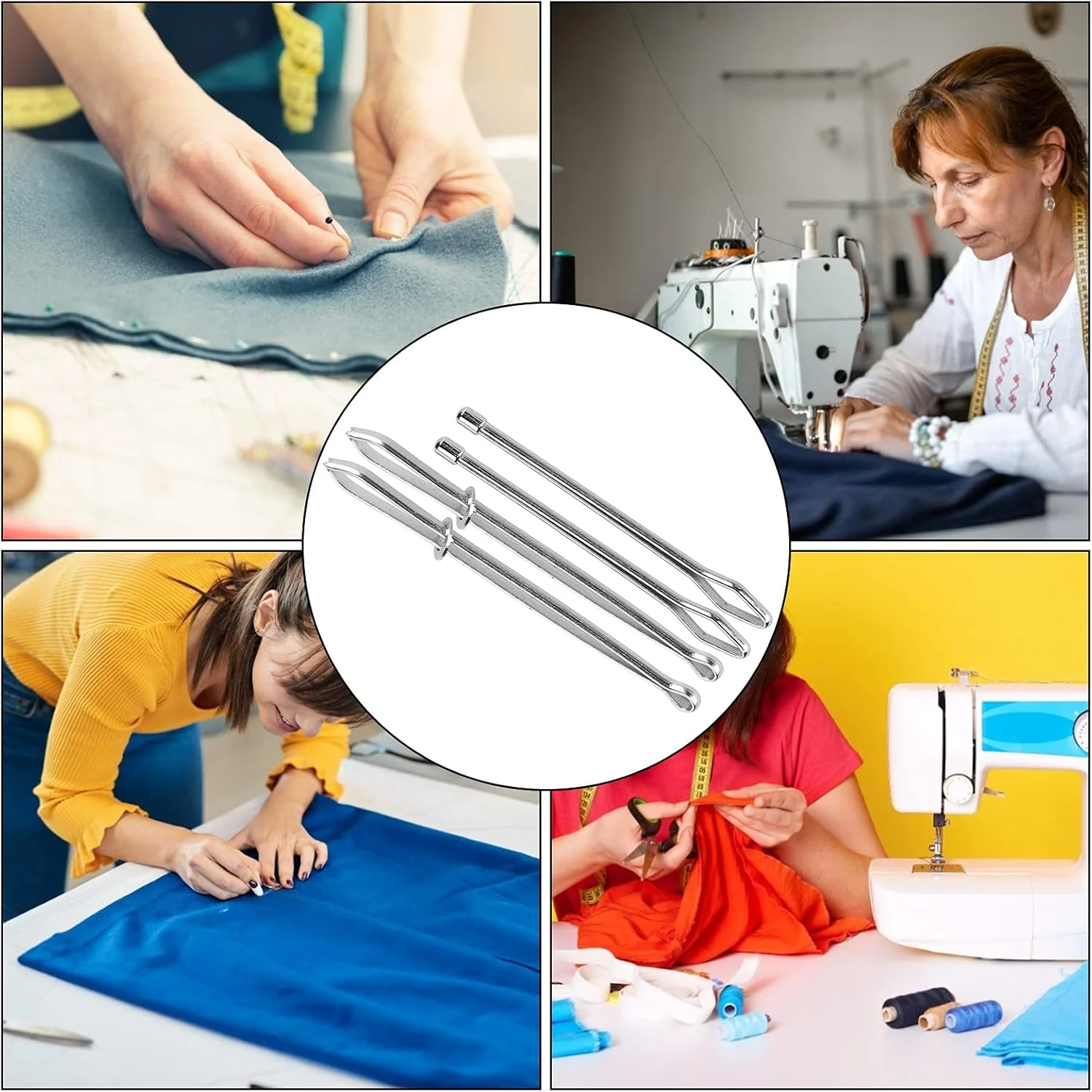 چازکول 4 عددی نخ رد کن بند کشی، گیره نخ رد کن طناب، ابزار خیاطی برای کش، گیره نخ رد کن طناب DIY، ابزار نخ رد کن بند برای شلوار ورزشی، هودی، شلوارک شنا چازکول 4 عددی نخ رد کن بند کشی، گیره نخ رد کن طناب، ابزار خیاطی برای کش، گیره نخ رد کن طناب DIY، ابزار نخ رد کن بند برای شلوار ورزشی، هودی، شلوارک شنا