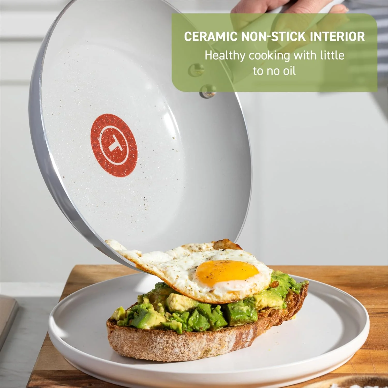 Tefal Refresh Ceramic, Ceramic Non Stick Cookware Set 12 Piece, Oven Broiler Safe 350F, Kitchen Cooking Set w/Egg Pan, Frying Pans, Saucepans, Dutch Oven, Lids, Tools, Pots and Pans Set Nonstick Blue Tefal Refresh Ceramic, Ceramic Non Stick Cookware Set 12 Piece, Oven Broiler Safe 350F, Kitchen Cooking Set w/Egg Pan, Frying Pans, Saucepans, Dutch Oven, Lids, Tools, Pots and Pans Set Nonstick Blue