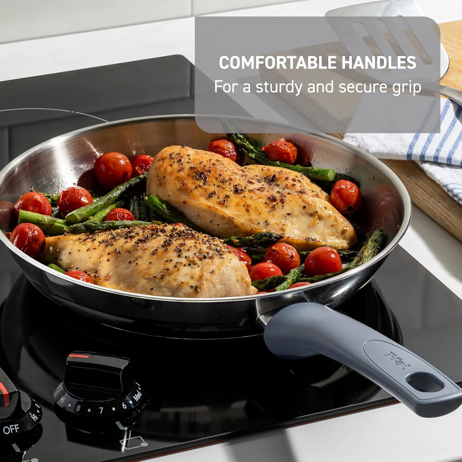 ست دو عددی تابه استیل تفال Essentials، سایز 8 و 10.5 اینچ، سازگار با اجاق گازهای القایی، قابل استفاده در فر تا دمای 350 درجه فارنهایت، ست قابلمه و تابه، تابه های پخت و پز، ظروف آشپزی، تابه های سرخ کردنی آشپزخانه، قابل شستشو در ماشین ظرفشویی، نقره ای/آبی ست دو عددی تابه استیل تفال Essentials، سایز 8 و 10.5 اینچ، سازگار با اجاق گازهای القایی، قابل استفاده در فر تا دمای 350 درجه فارنهایت، ست قابلمه و تابه، تابه های پخت و پز، ظروف آشپزی، تابه های سرخ کردنی آشپزخانه، قابل شستشو در ماشین ظرفشویی، نقره ای/آبی