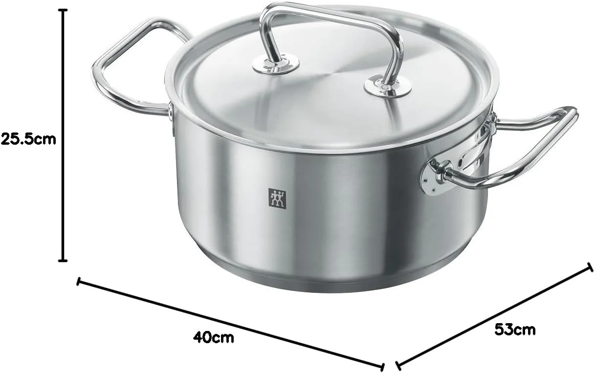 ست ظروف پخت و پز 5 تکه Zwilling Twin Classic. پایه 3 لایه. بدنه استیل ضد زنگ 18/10 مقاوم در برابر خراش. قابل استفاده در فر. قابل شستشو در ماشین ظرفشویی. شامل: 3 قابلمه، 2 تابه، تابه مخصوص تفت دادن. ست ظروف پخت و پز 5 تکه Zwilling Twin Classic. پایه 3 لایه. بدنه استیل ضد زنگ 18/10 مقاوم در برابر خراش. قابل استفاده در فر. قابل شستشو در ماشین ظرفشویی. شامل: 3 قابلمه، 2 تابه، تابه مخصوص تفت دادن.