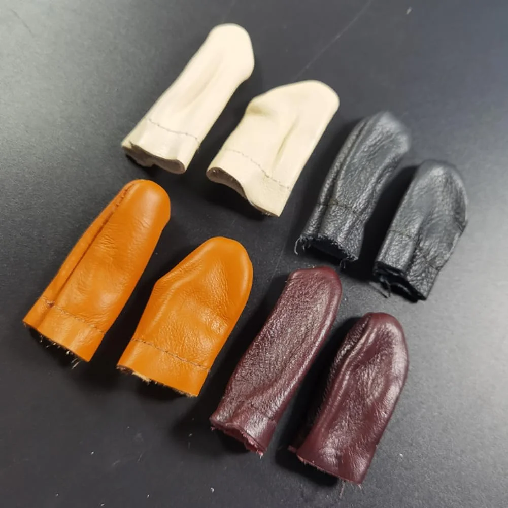 ccHuDE 3 Pairs Leather Finger Protectors Knitting Thimble Finger Protectors Sewing Finger Guards Small Finger Tip Covers ccHuDE 3 Pairs Leather Finger Protectors Knitting Thimble Finger Protectors Sewing Finger Guards Small Finger Tip Covers