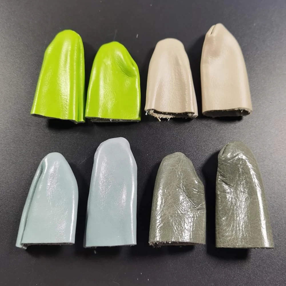 ccHuDE 3 Pairs Leather Finger Protectors Knitting Thimble Finger Protectors Sewing Finger Guards Small Finger Tip Covers ccHuDE 3 Pairs Leather Finger Protectors Knitting Thimble Finger Protectors Sewing Finger Guards Small Finger Tip Covers