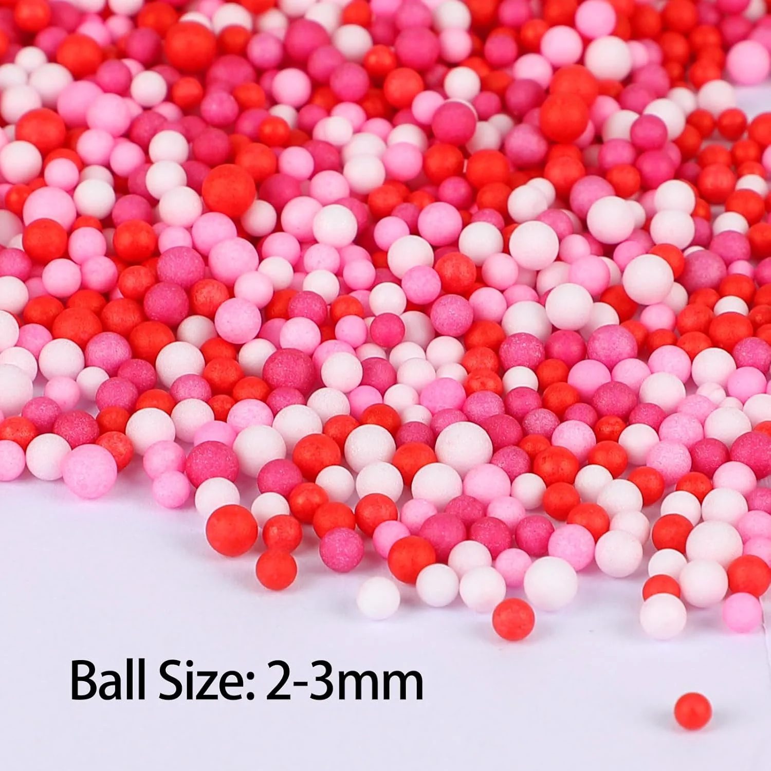 CCINEE 80000 Pieces Foam Balls Slime Supplies Colorful Foam Beads 2-3mm for Kids Art Homemade Slime, Wedding and Party Decorations