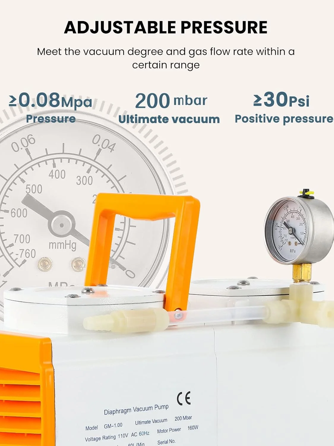 پمپ خلاء دیافراگمی بدون روغن FBITE، پمپ ضد خوردگی آزمایشگاهی صنعتی 60 لیتر در دقیقه (سایز: GM-1.0A (دو سر)) پمپ خلاء دیافراگمی بدون روغن FBITE، پمپ ضد خوردگی آزمایشگاهی صنعتی 60 لیتر در دقیقه (سایز: GM-1.0A (دو سر))