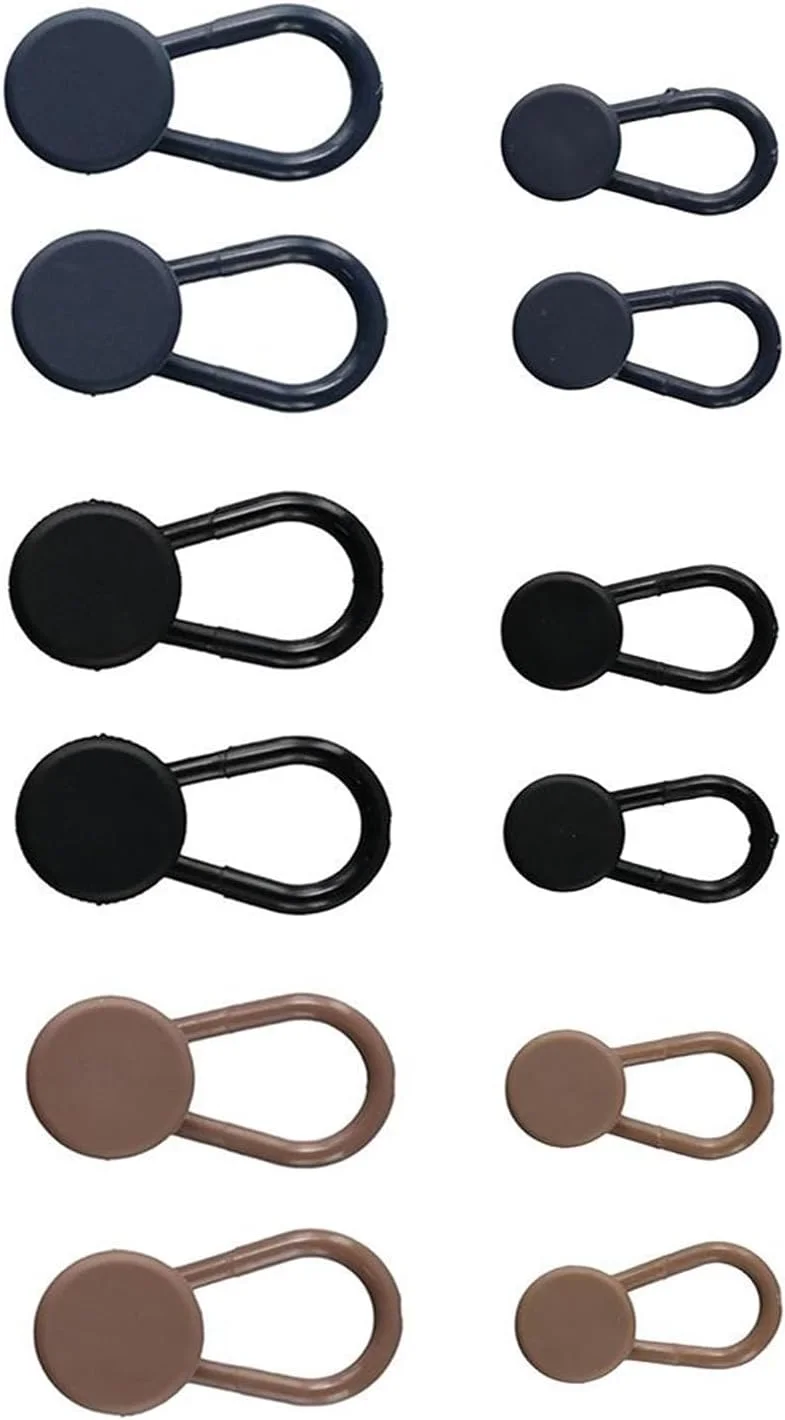 12 PCS Button Extender for Trousers Pants Waist Extender Button for Men Women Jeans Adjustable Extended Button for Trousers,Pants,Shirts,Jeans(3 Colors)
