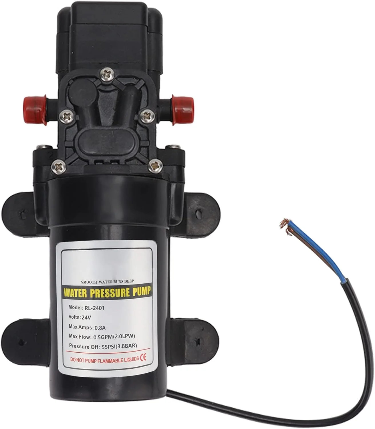 پمپ سمپاش، پمپ دیافراگمی سوئیچ فشار خود مکش سبک وزن چرخش خشک عملکرد پایدار برای مصارف صنعتی (RL 2401) پمپ سمپاش، پمپ دیافراگمی سوئیچ فشار خود مکش سبک وزن چرخش خشک عملکرد پایدار برای مصارف صنعتی (RL 2401)