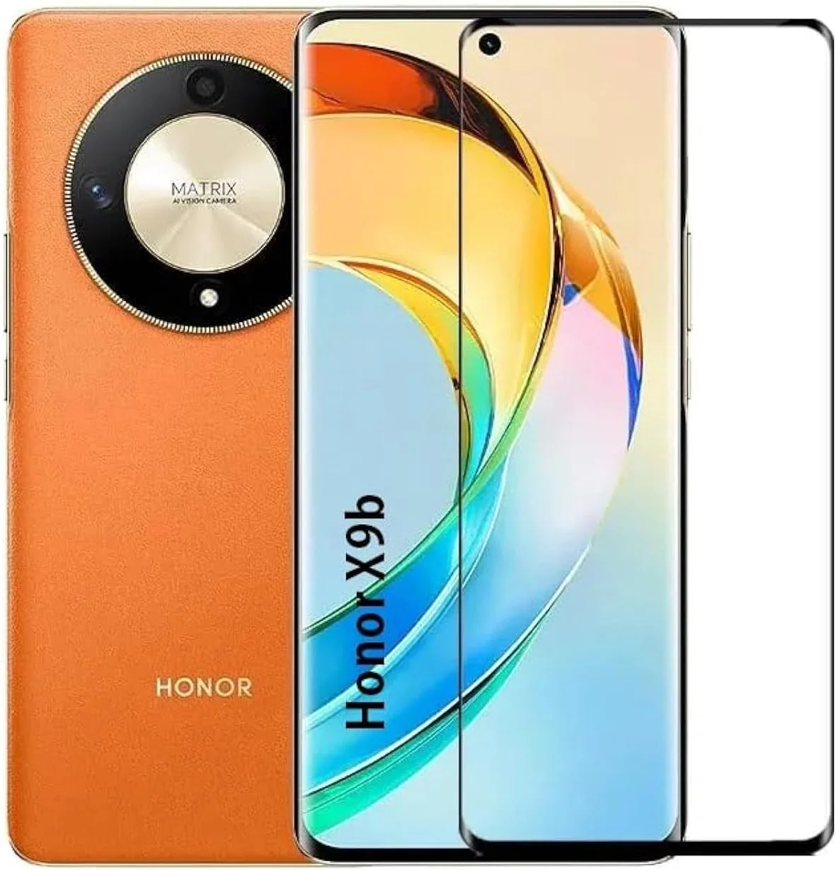 محافظ صفحه نمایش شیشه ای حرارت دیده زوبی تک برای گوشی آنر X9b، محافظ صفحه نمایش چسب کامل لبه به لبه سه بعدی منحنی، ضد خش، سختی 9H، فیلم شیشه ای حرارت دیده برای گوشی آنر X9b
