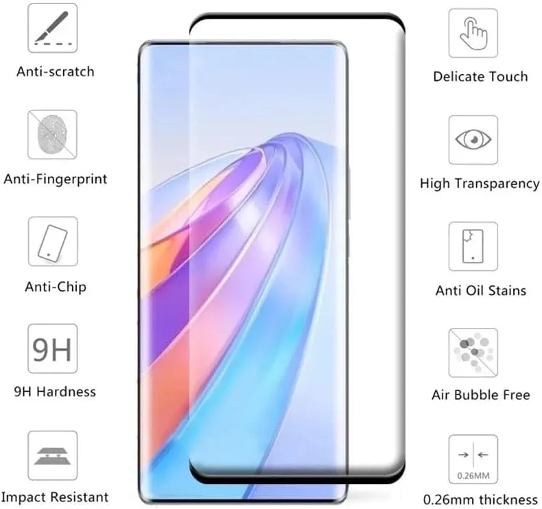 محافظ صفحه نمایش شیشه ای حرارت دیده زوبی تک برای گوشی آنر X9b، محافظ صفحه نمایش چسب کامل لبه به لبه سه بعدی منحنی، ضد خش، سختی 9H، فیلم شیشه ای حرارت دیده برای گوشی آنر X9b محافظ صفحه نمایش شیشه ای حرارت دیده زوبی تک برای گوشی آنر X9b، محافظ صفحه نمایش چسب کامل لبه به لبه سه بعدی منحنی، ضد خش، سختی 9H، فیلم شیشه ای حرارت دیده برای گوشی آنر X9b