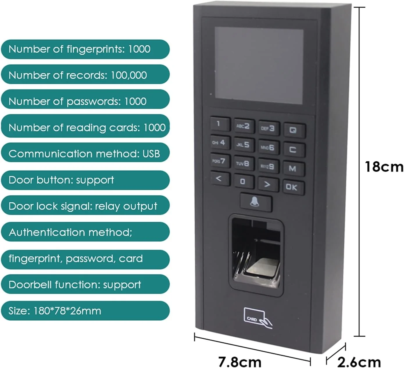 سیستم صفحه کلید اثر انگشت بیومتریک تجهیزات الکترونیکی سازمانی FBITE 125Khz 13.56Mhz RFID کنترل دسترسی الکترونیکی USB ضبط کننده زمان TCP/IP دستگاه حضور و غیاب سازمانی سیستم صفحه کلید اثر انگشت بیومتریک تجهیزات الکترونیکی سازمانی FBITE 125Khz 13.56Mhz RFID کنترل دسترسی الکترونیکی USB ضبط کننده زمان TCP/IP دستگاه حضور و غیاب سازمانی