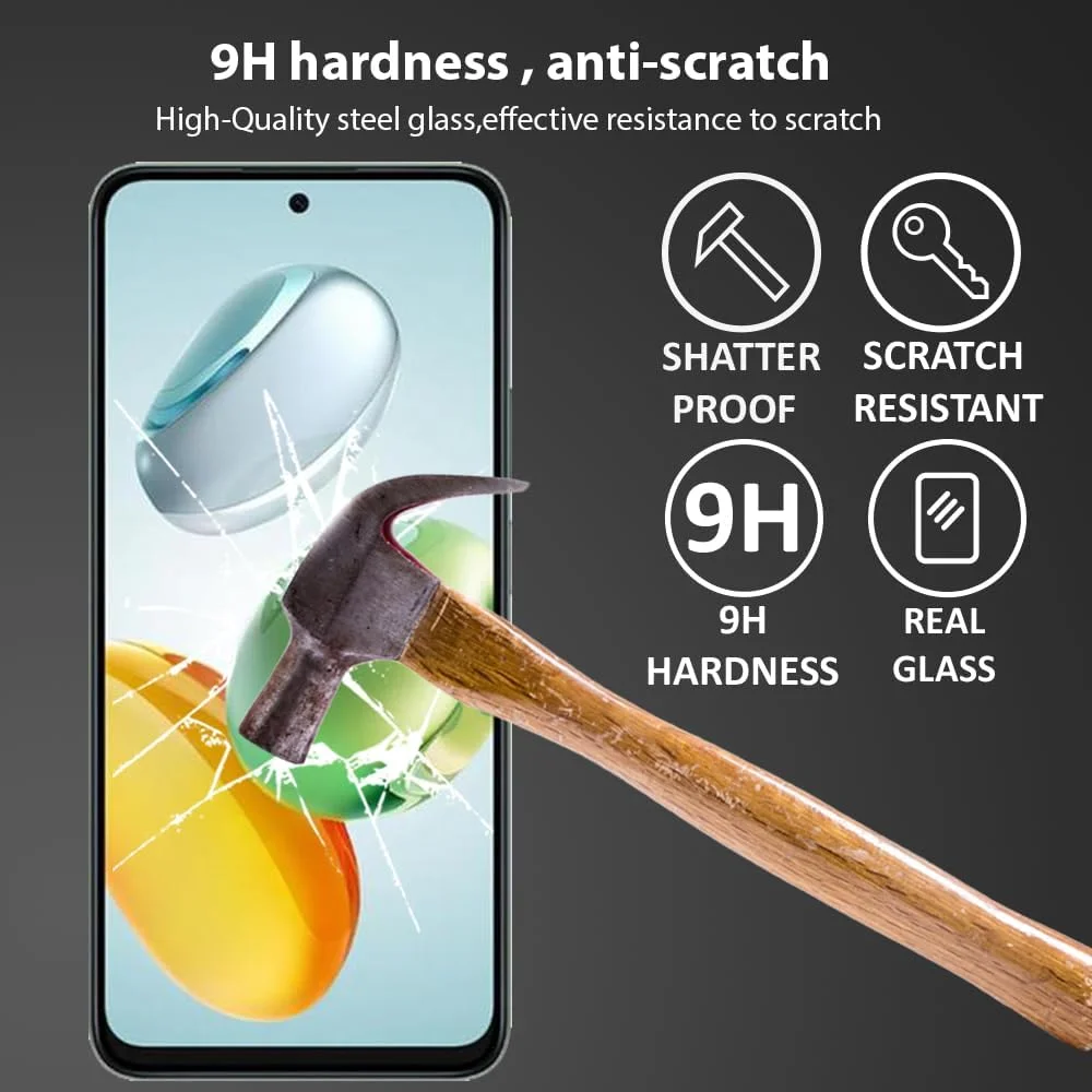 محافظ صفحه نمایش Al-HuTrusHi سازگار با Honor X7c / Honor X7b شیشه حرارت دیده [پوشش کامل HD] [نصب آسان] [حساس به لمس] [ضد خرد شدن]