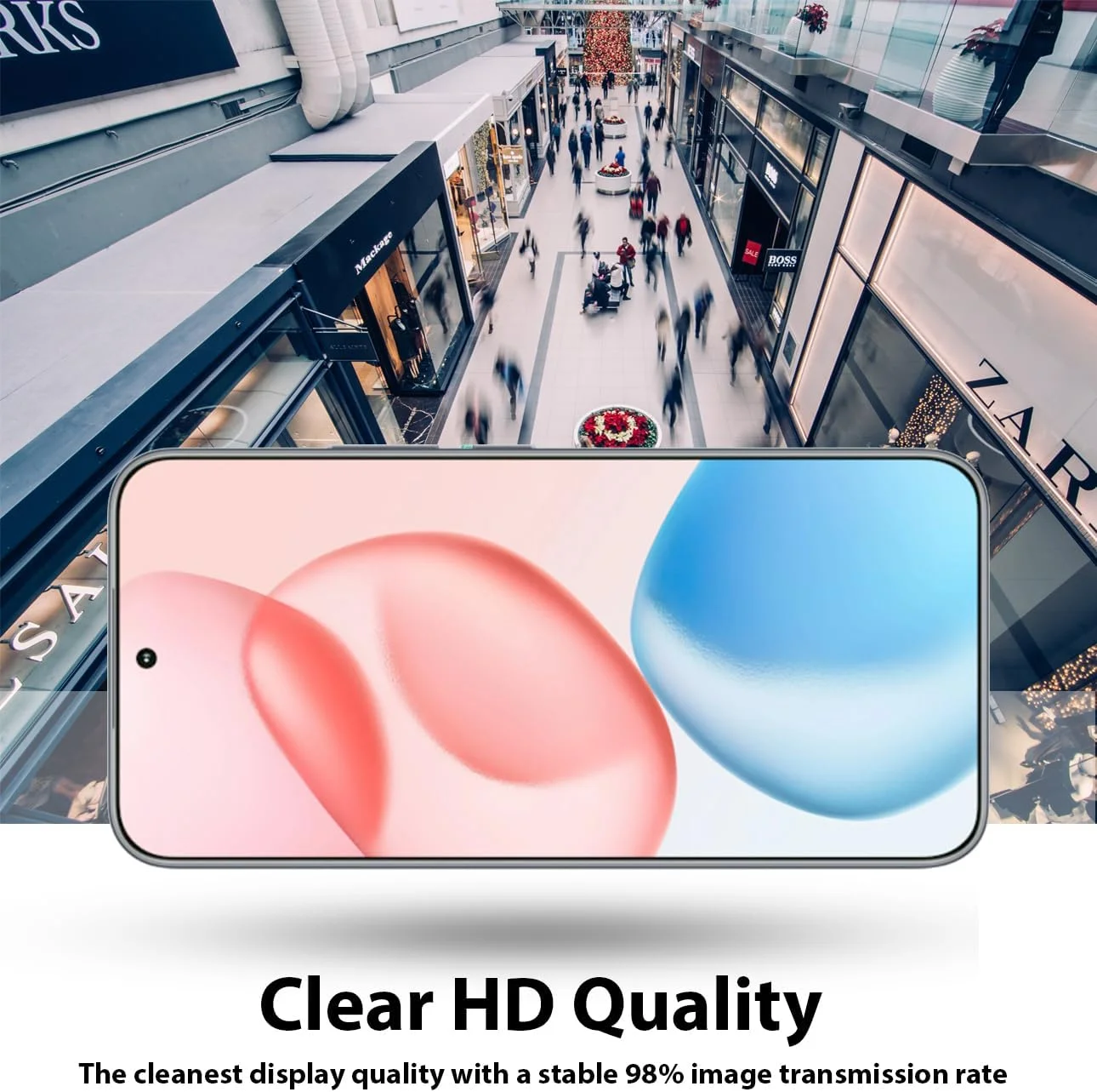 محافظ صفحه نمایش آل حتروشی سازگار با Honor 400، محافظ صفحه نمایش شیشه ای حرارت دیده [ضد تابش نور] [پوشش کامل HD] [نصب آسان] [سختی 9H]