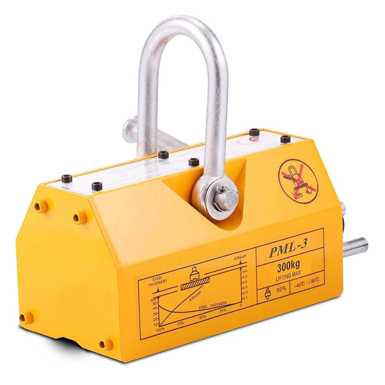 بالابر مغناطیسی فولادی FBITE با ظرفیت 300 کیلوگرم، آهنربای بالابر فلز 660 پوندی نئودیمیوم، بالابر مغناطیسی سنگین برای کارگاه جرثقیل بالابر مغناطیسی فولادی FBITE با ظرفیت 300 کیلوگرم، آهنربای بالابر فلز 660 پوندی نئودیمیوم، بالابر مغناطیسی سنگین برای کارگاه جرثقیل