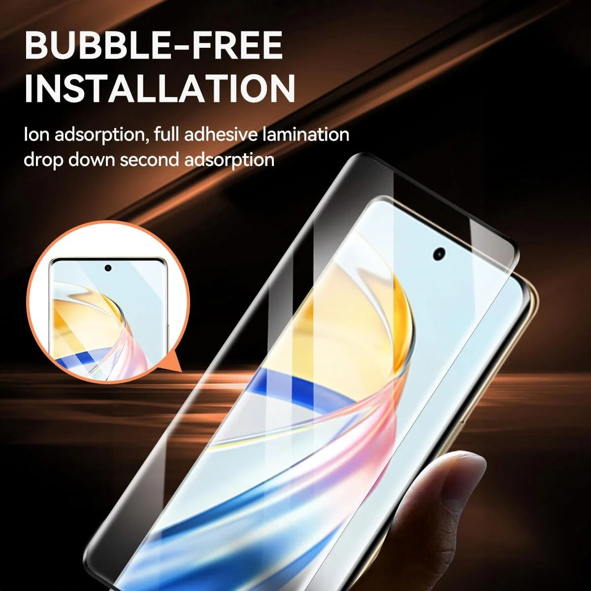 محافظ صفحه نمایش شیشه ای حرارت دیده [بسته 3 عددی] T Tersely برای گوشی Honor X9b 5G، سازگار با قاب، فوق العاده شفاف، ضد خرد شدن، فیلم ضد خش برای محافظت بیشتر