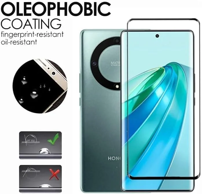 محافظ صفحه نمایش شیشه ای Kejuthrv سازگار با گوشی Honor X9A، بسته 2 عددی، به همراه محافظ لنز دوربین محافظ صفحه نمایش شیشه ای Kejuthrv سازگار با گوشی Honor X9A، بسته 2 عددی، به همراه محافظ لنز دوربین