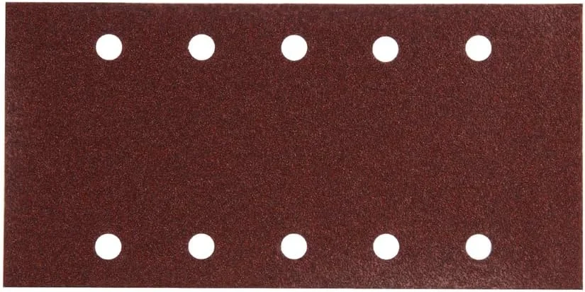 کاغذ سنباده ماکیتا P-33180، ابعاد 115x229 میلیمتر، زبری 60، چسبی (Velcro)، 10 سوراخ، 10 عدد کاغذ سنباده ماکیتا P-33180، ابعاد 115x229 میلیمتر، زبری 60، چسبی (Velcro)، 10 سوراخ، 10 عدد