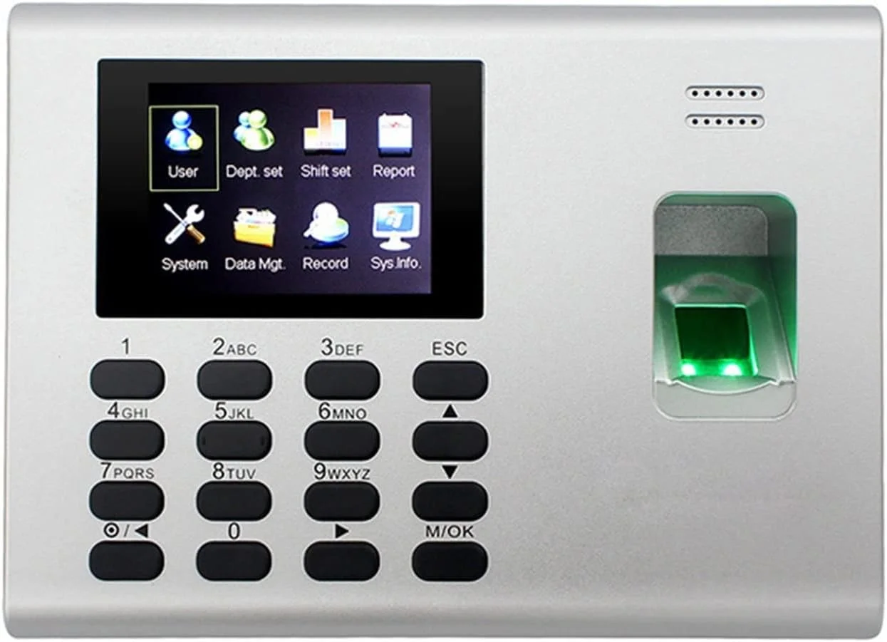 دستگاه حضور و غیاب K40 سیستم لینوکس TCP/IP USB SSR اثر انگشت بیومتریک کنترل دسترسی درب با باتری داخلی Zeenyi