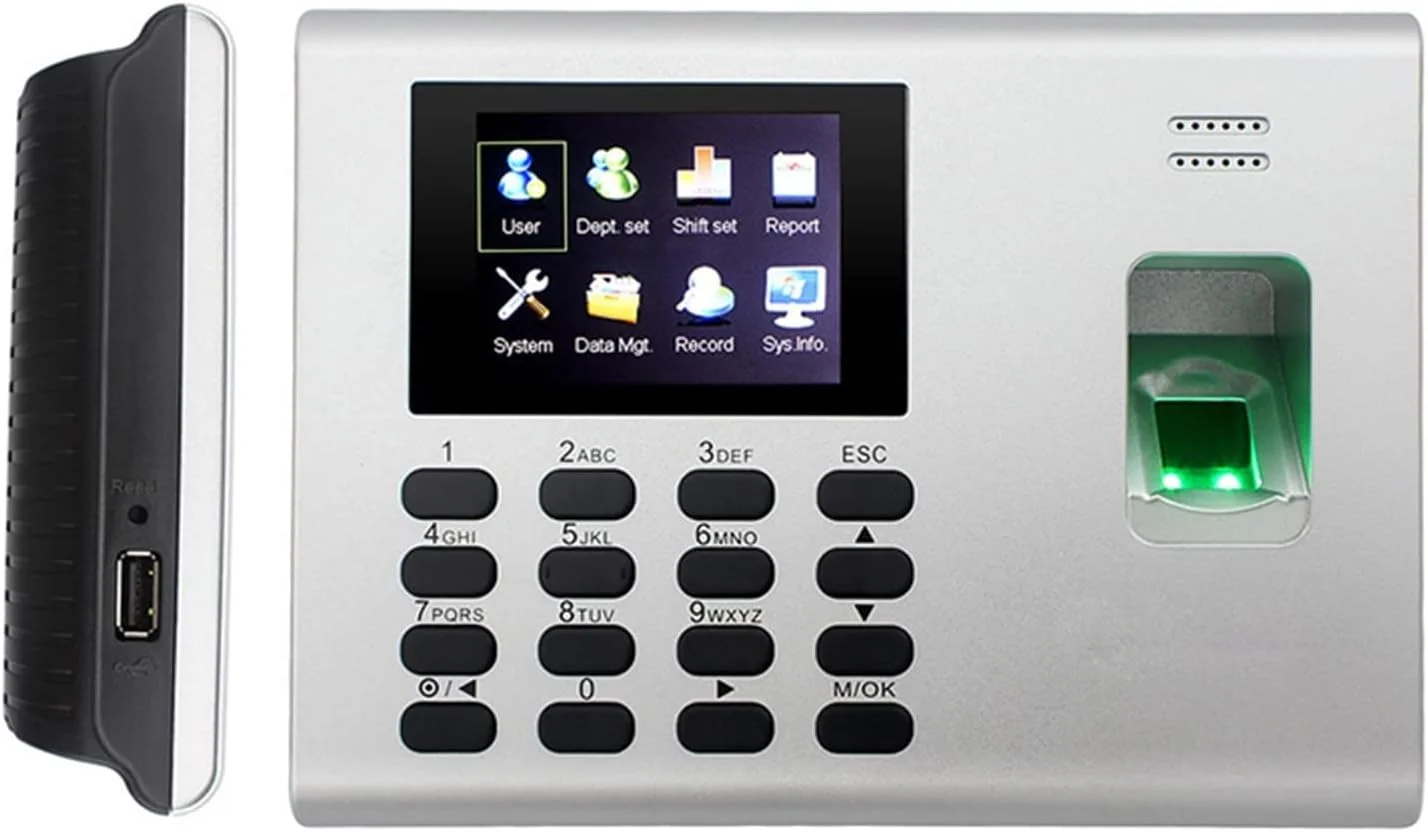 دستگاه حضور و غیاب K40 سیستم لینوکس TCP/IP USB SSR اثر انگشت بیومتریک کنترل دسترسی درب با باتری داخلی Zeenyi