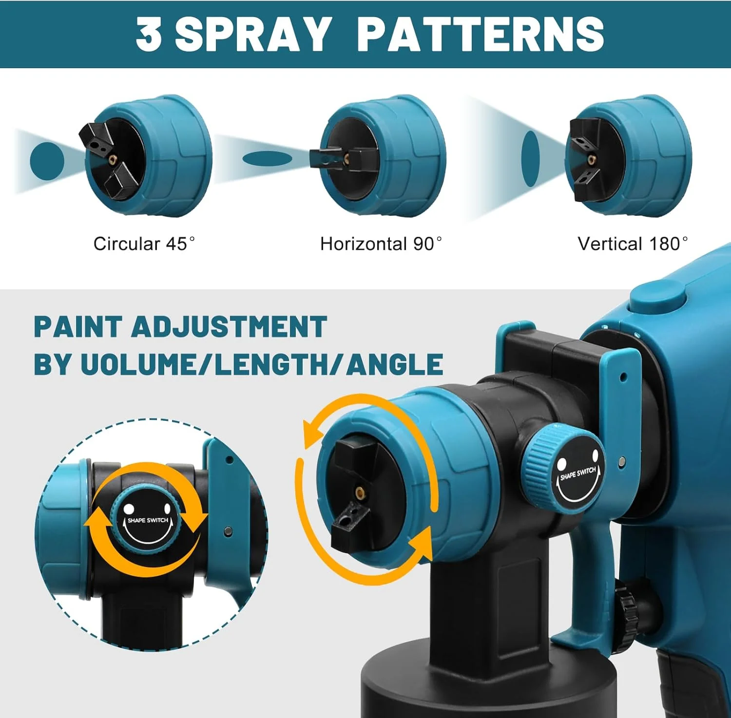 دستگاه رنگ پاش شارژی مناسب باتری 18 ولت Makita LXT، تفنگ رنگ پاش HVLP با موتور براشلس، 4 نازل مسی و 3 الگوی پاشش (باتری شامل نمی شود) دستگاه رنگ پاش شارژی مناسب باتری 18 ولت Makita LXT، تفنگ رنگ پاش HVLP با موتور براشلس، 4 نازل مسی و 3 الگوی پاشش (باتری شامل نمی شود)