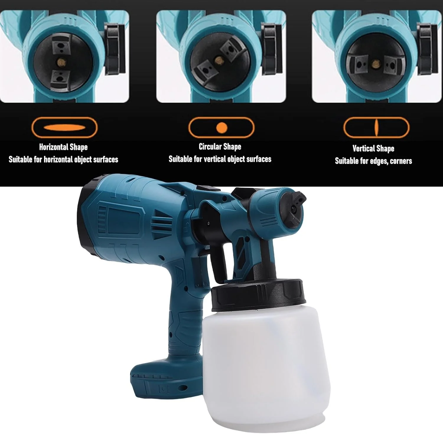 دستگاه رنگ پاش شارژی سورندی، اسپری برقی مناسب باتری 18 ولت ماکیتا با ظرفیت 1000-1200 میلی لیتر، فشار قوی 200 وات، اسپری قابل تنظیم 36000 دور در دقیقه برای مبلمان، حصار، سقف دستگاه رنگ پاش شارژی سورندی، اسپری برقی مناسب باتری 18 ولت ماکیتا با ظرفیت 1000-1200 میلی لیتر، فشار قوی 200 وات، اسپری قابل تنظیم 36000 دور در دقیقه برای مبلمان، حصار، سقف