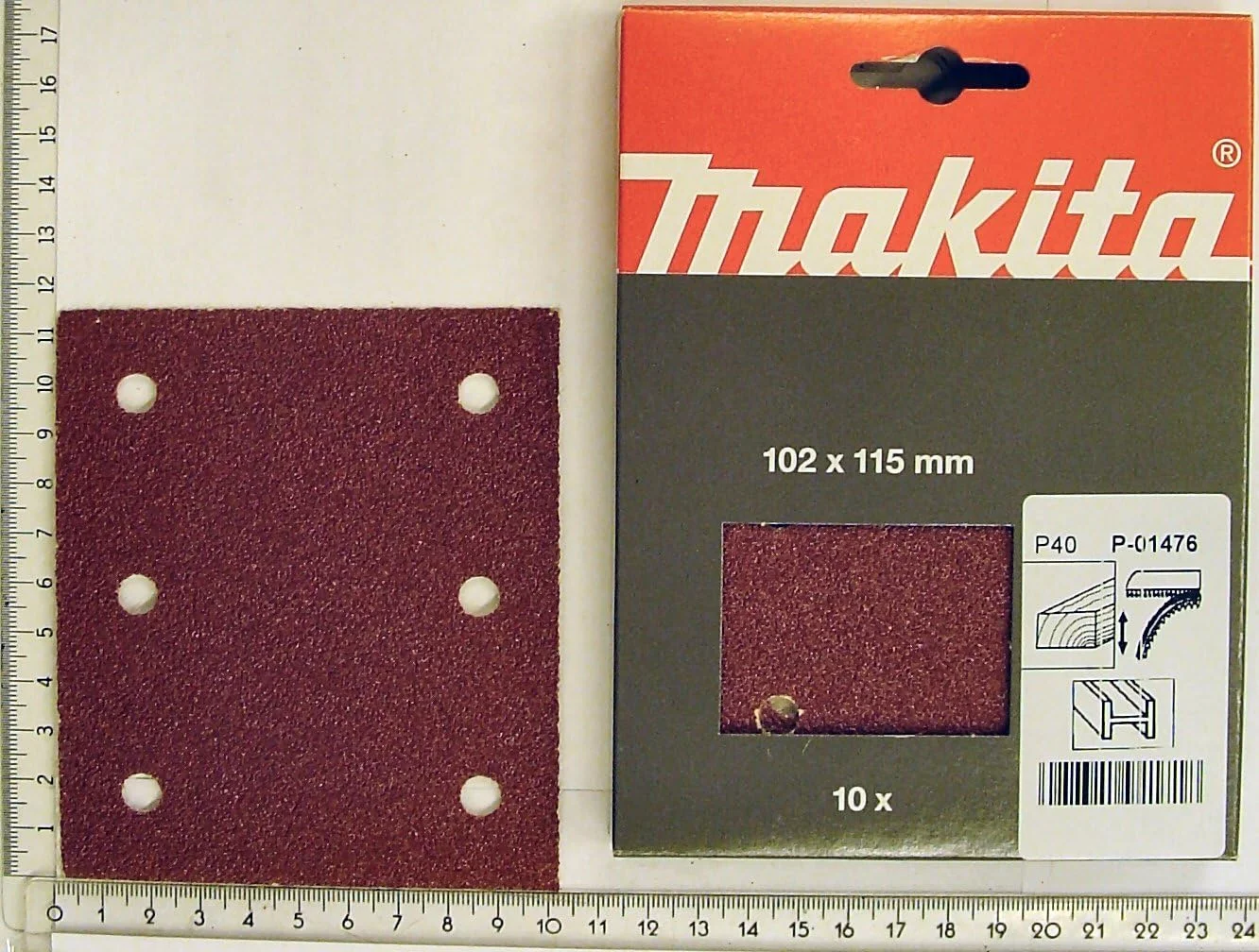 برگ سنباده لرزان ماکیتا مدل P-33087 - قرمز