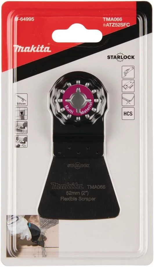 تیغه خراشنده 52 میلی متری ماکیتا مدل B-64995، Starlock، HCS، TMA066، مناسب برای مواد مختلف