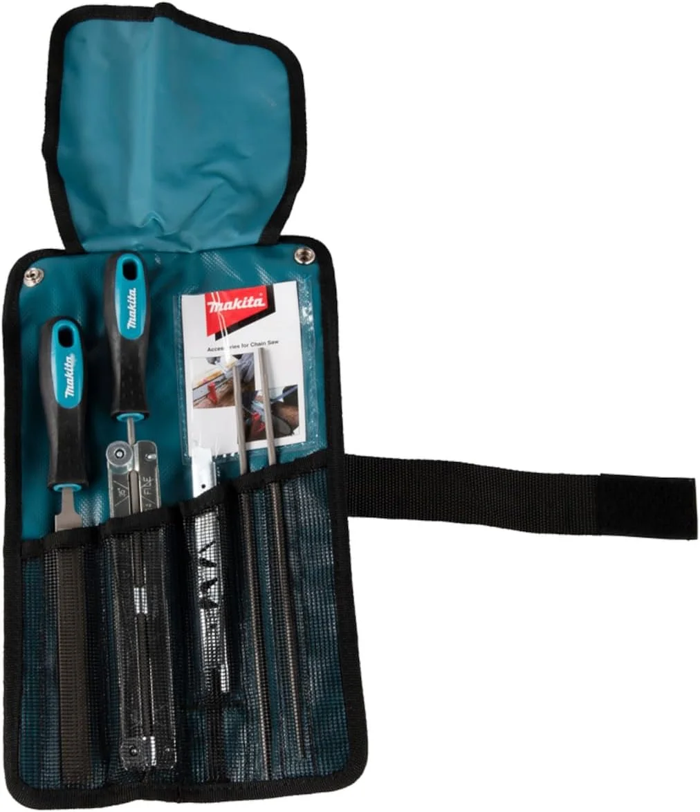 مجموعه سوهان زنجیر اره موتوری ماکیتا مدل D-72154 به همراه کیف رولی، 4 میلی متر