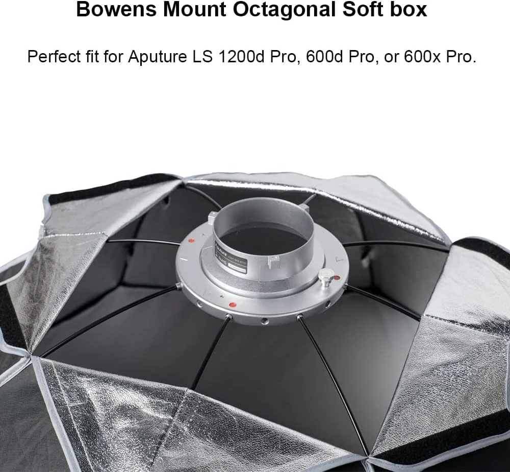 نرم باکس اکتاگونال Aputure Light OctaDome 120، سافت باکس چتری 120 سانتی متری با گرید لانه زنبوری برای فلاش اسپیدلایت با مانت بوئنز به همراه کیف حمل، مناسب برای عکاسی پرتره یا محصول نرم باکس اکتاگونال Aputure Light OctaDome 120، سافت باکس چتری 120 سانتی متری با گرید لانه زنبوری برای فلاش اسپیدلایت با مانت بوئنز به همراه کیف حمل، مناسب برای عکاسی پرتره یا محصول