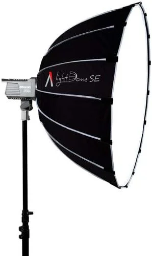 نرم باکس استودیویی Aputure Light Dome SE با قطر 35.5 اینچ، مانت بوئنز به همراه گرید و دیفیوزر فلاش، مناسب برای نورهای سری Light Storm LS 300X C120D II 300D II Amaran 100 و 200 COB نرم باکس استودیویی Aputure Light Dome SE با قطر 35.5 اینچ، مانت بوئنز به همراه گرید و دیفیوزر فلاش، مناسب برای نورهای سری Light Storm LS 300X C120D II 300D II Amaran 100 و 200 COB