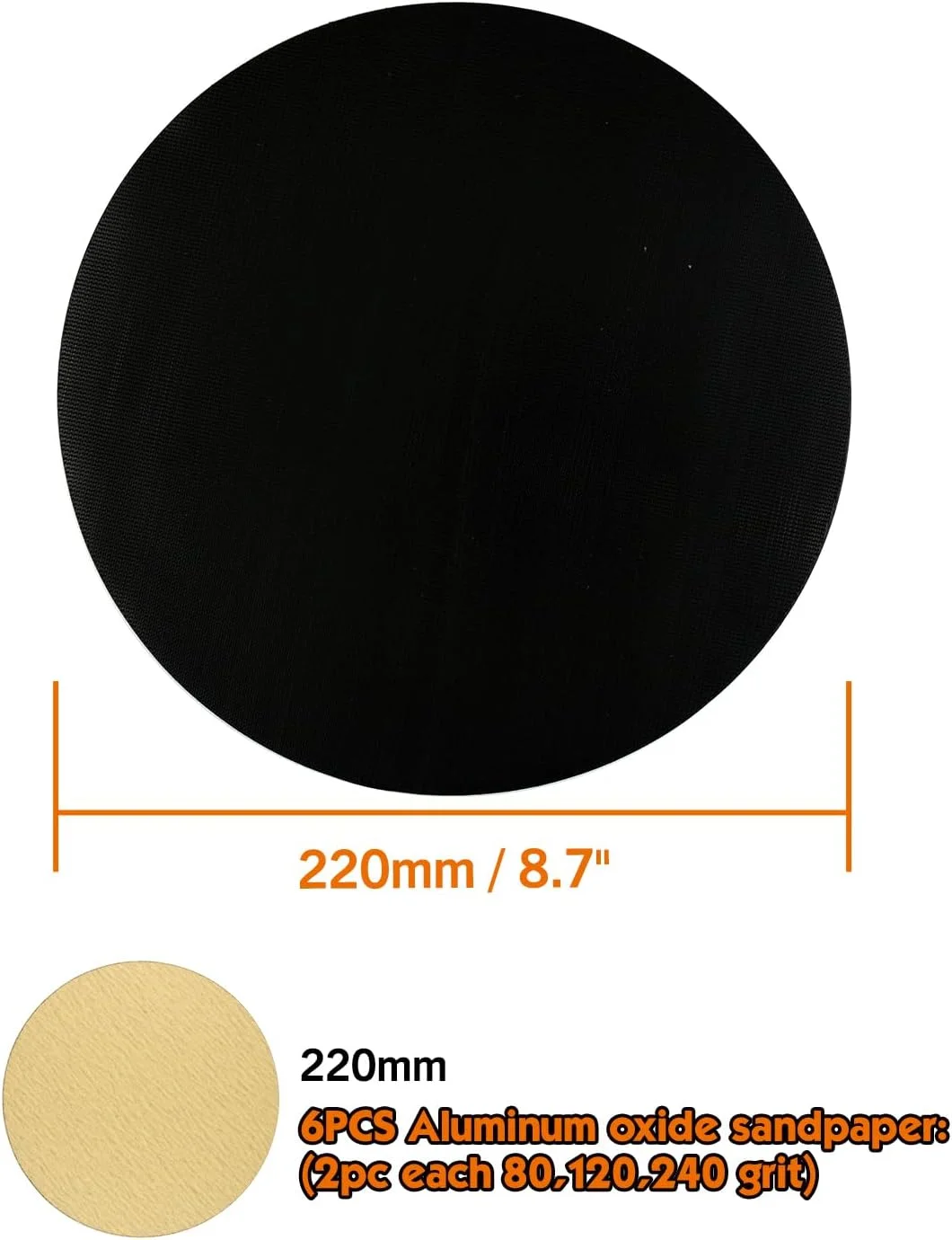 سنباده قطبی شعاعی 9 اینچی ROLLINGDOG - دارای رزوه مادگی، 6 عدد کاغذ سنباده توری اکسید، دسته لاستیکی، برای چوب، دیوار خشک، تمیز کردن و پولیش فلز سنباده قطبی شعاعی 9 اینچی ROLLINGDOG - دارای رزوه مادگی، 6 عدد کاغذ سنباده توری اکسید، دسته لاستیکی، برای چوب، دیوار خشک، تمیز کردن و پولیش فلز