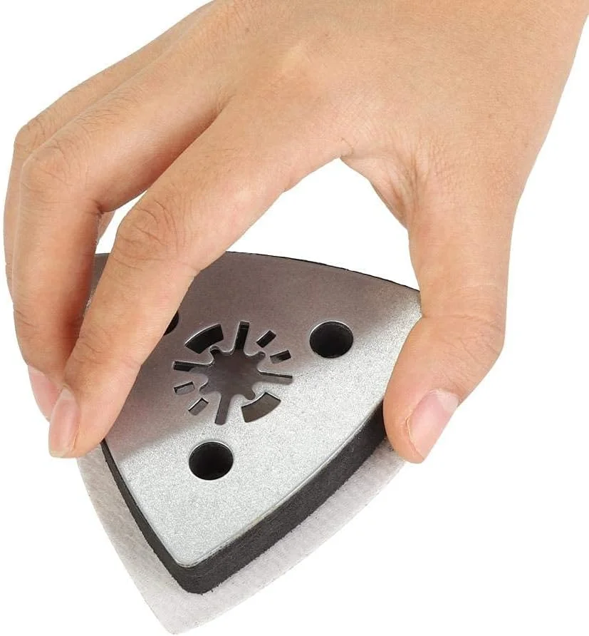 کاغذ سنباده - پد سنباده مثلثی 101 عددی برای ابزار چندکاره نوسانی بوش فاین، پد برش