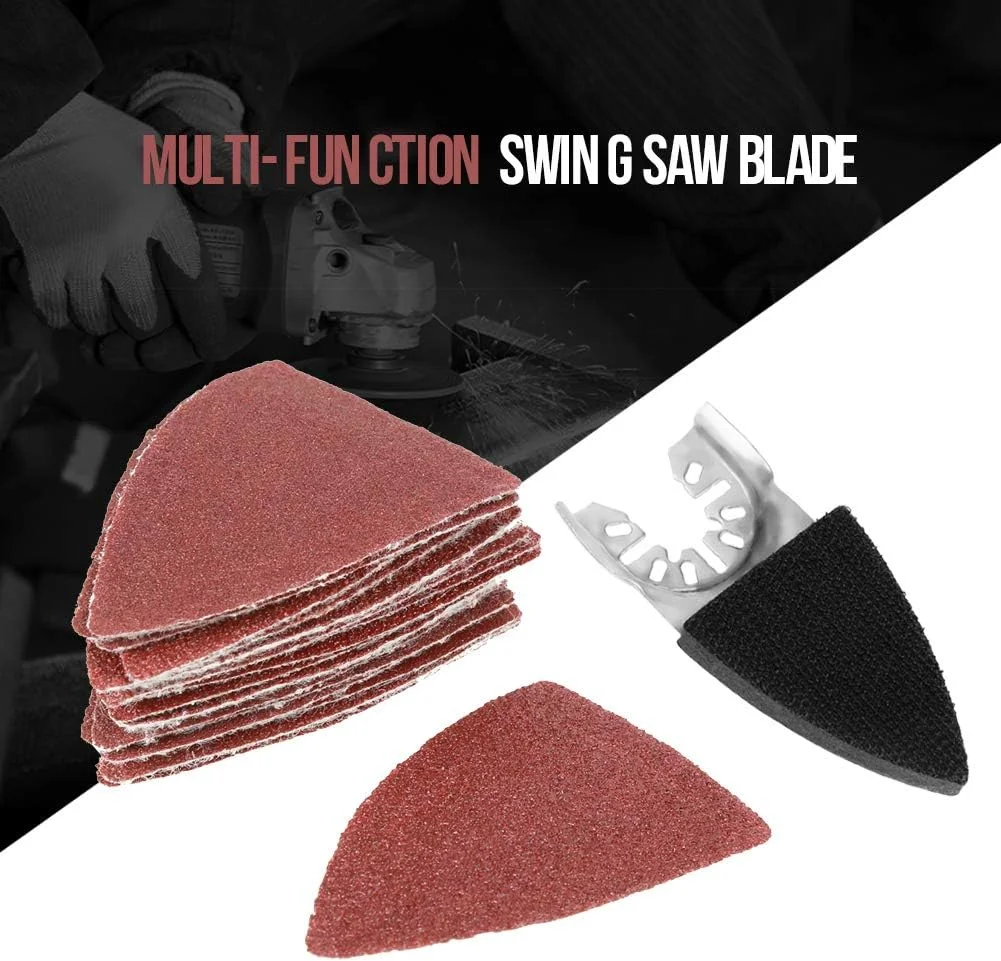 مجموعه 82 عددی پد سنباده مثلثی، پد سنباده ابزار چند منظوره نوسانی مناسب برای بوش، استنلی، مولتی مستر، ماکیتا، درمل، فاین