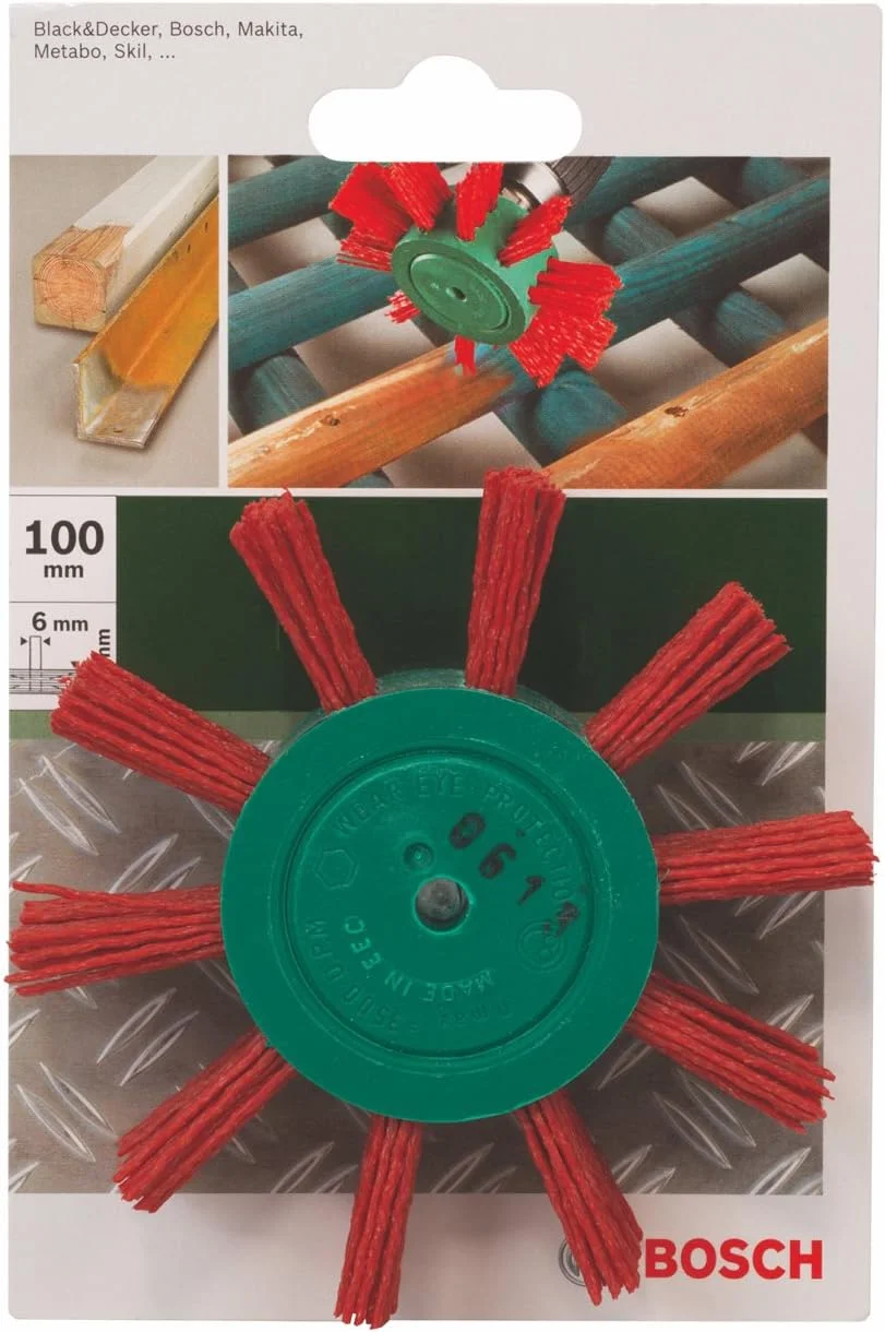 برس سیمی پره ای نایلونی 6 × 100 میلی متری بوش مدل 2609256543