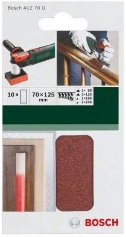 کاغذ سنباده بوش AUZ 70 G چوب و رنگ برای ابزارهای چند منظوره Starlock