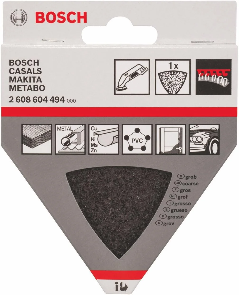 پد سنباده بوش پروفشنال 93 میلی متر دانه 100، 1 عدد