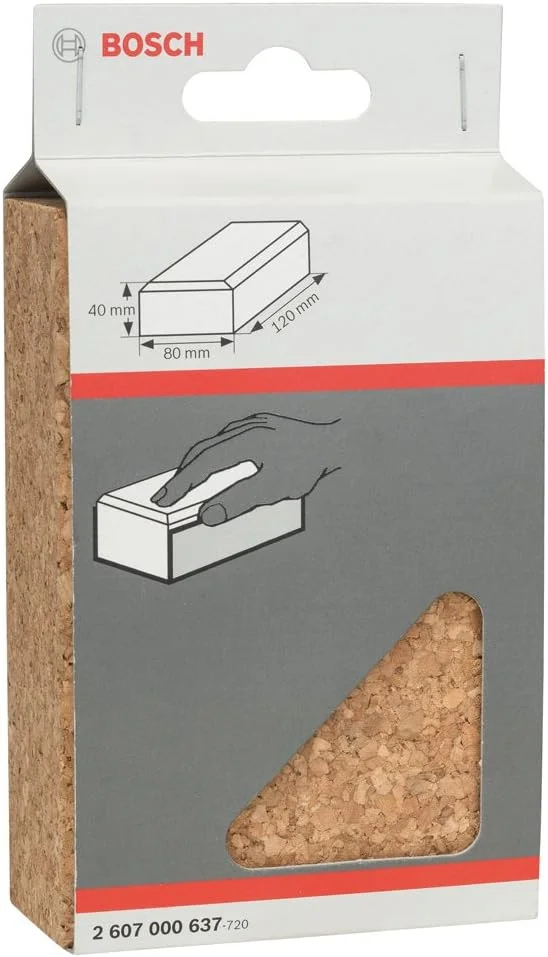 سنباده دستی حرفه ای بوش 120x80 میلی متر، 1 عدد