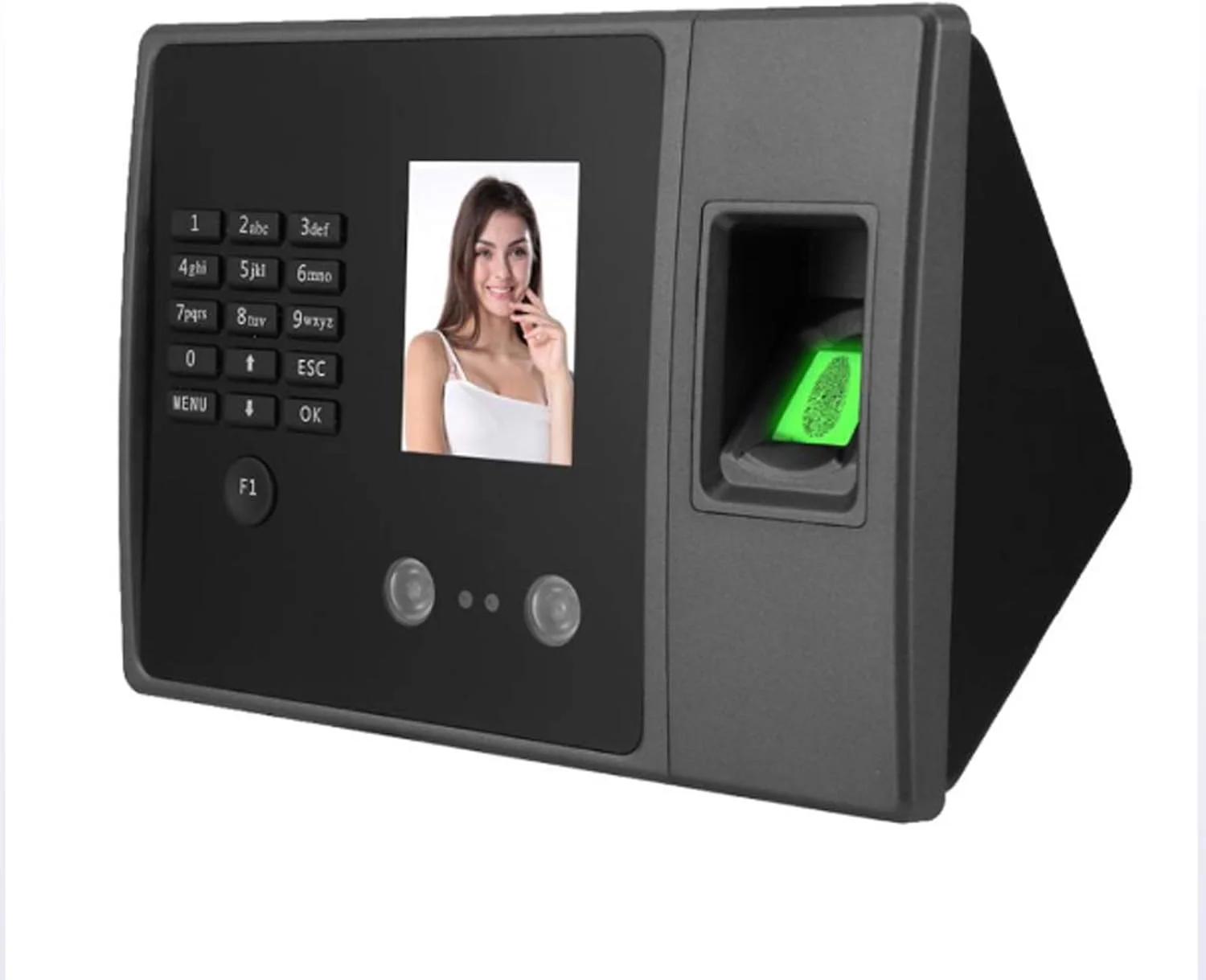 دستگاه تشخیص اثر انگشت صفحه نمایش 2.8 اینچی TFT HD ضد آب TCP تشخیص چهره اثر انگشت دستگاه حضور و غیاب رمز عبور