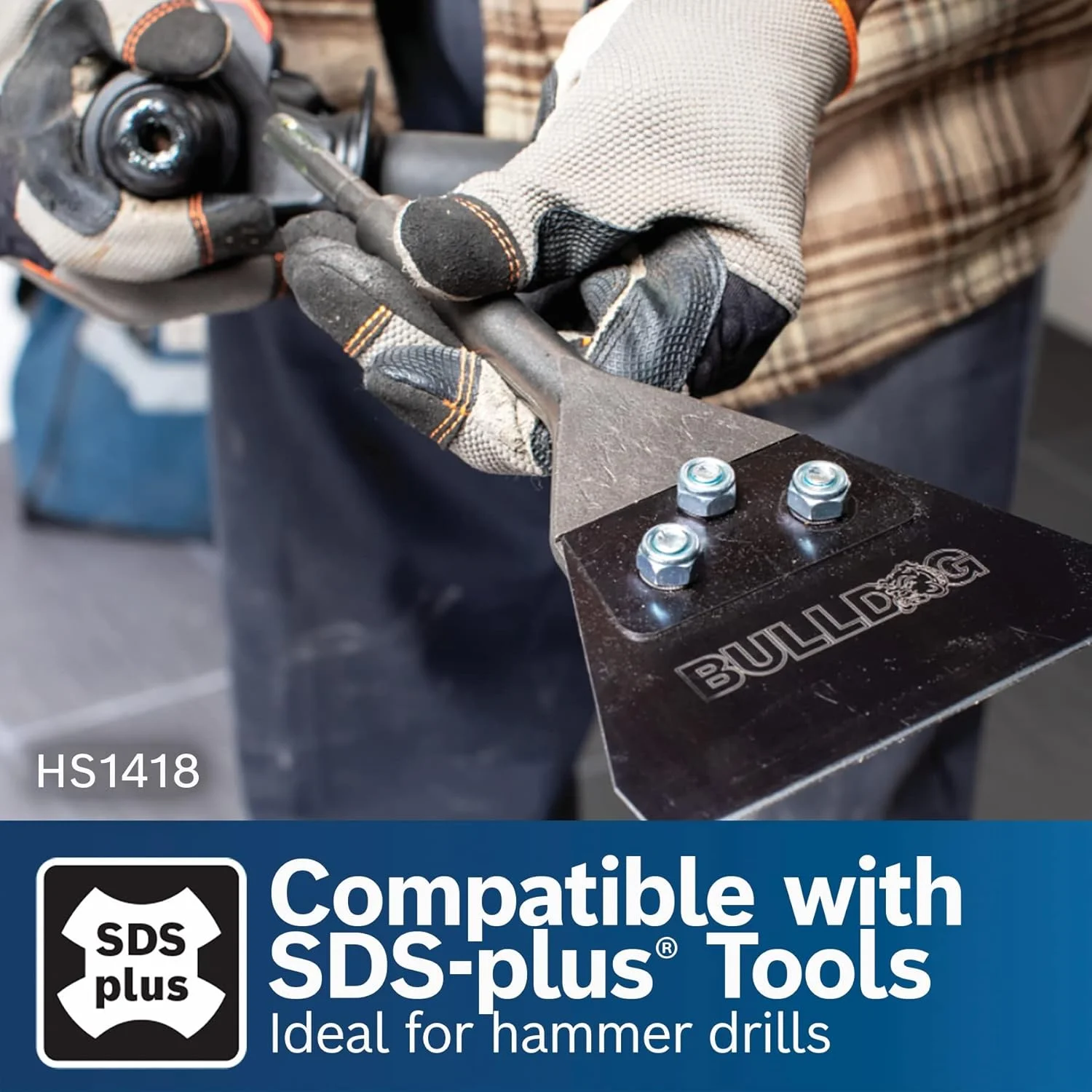 قلم تخریب کف بتن بوش مدل HS1418 با ابعاد 13 × 28 سانتی متر SDS-plus® Bulldog™ قلم تخریب کف بتن بوش مدل HS1418 با ابعاد 13 × 28 سانتی متر SDS-plus® Bulldog™