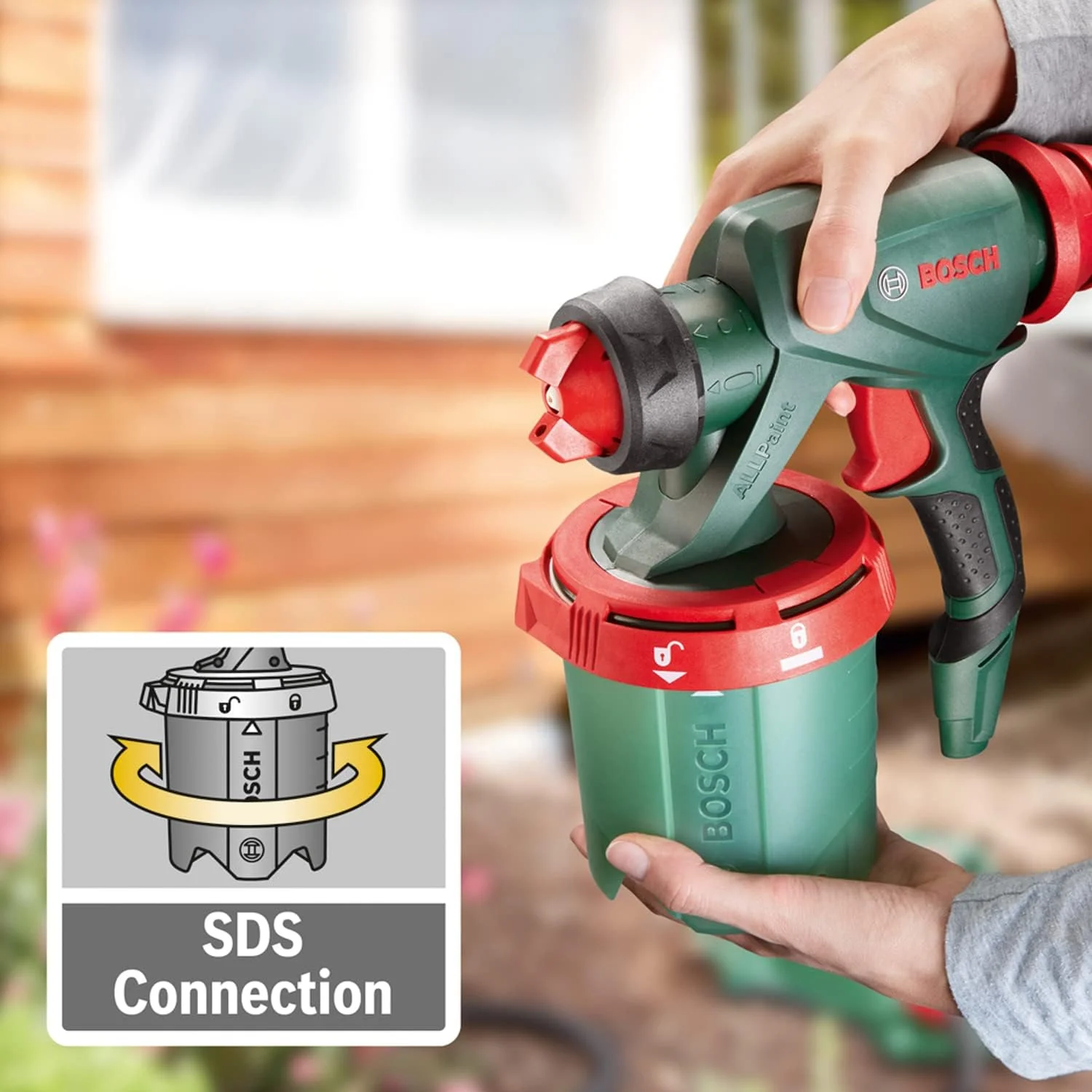 پیستوله رنگ پاش بوش مدل PFS 7000 مناسب برای خانه و باغ، 1400 وات، نرخ جریان (حداکثر) 700 میلی لیتر در دقیقه