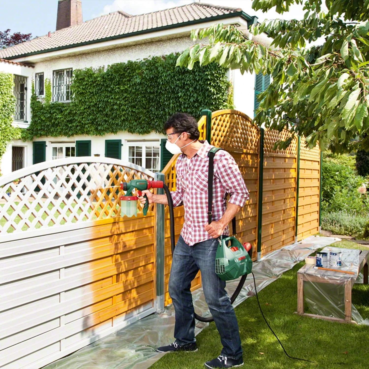 سیستم رنگ پاش برقی بوش PFS 3000-2 (650 وات، در جعبه)