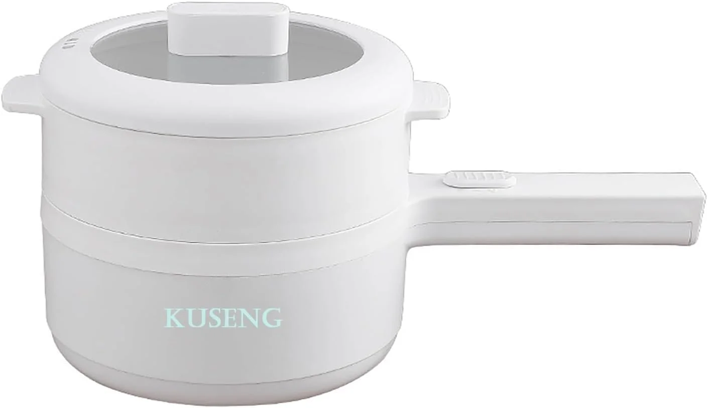 دیگ برقی Vivifysun، دیگ داغ برقی 2.2 لیتری، دیگ کوچک، پلوپز برقی با بخارپز و محافظت در برابر گرمای بیش از حد، ایده آل برای خورش ها، سوپ ها، دیگ های داغ و نودل برای یک نفر، آرام پز - 03