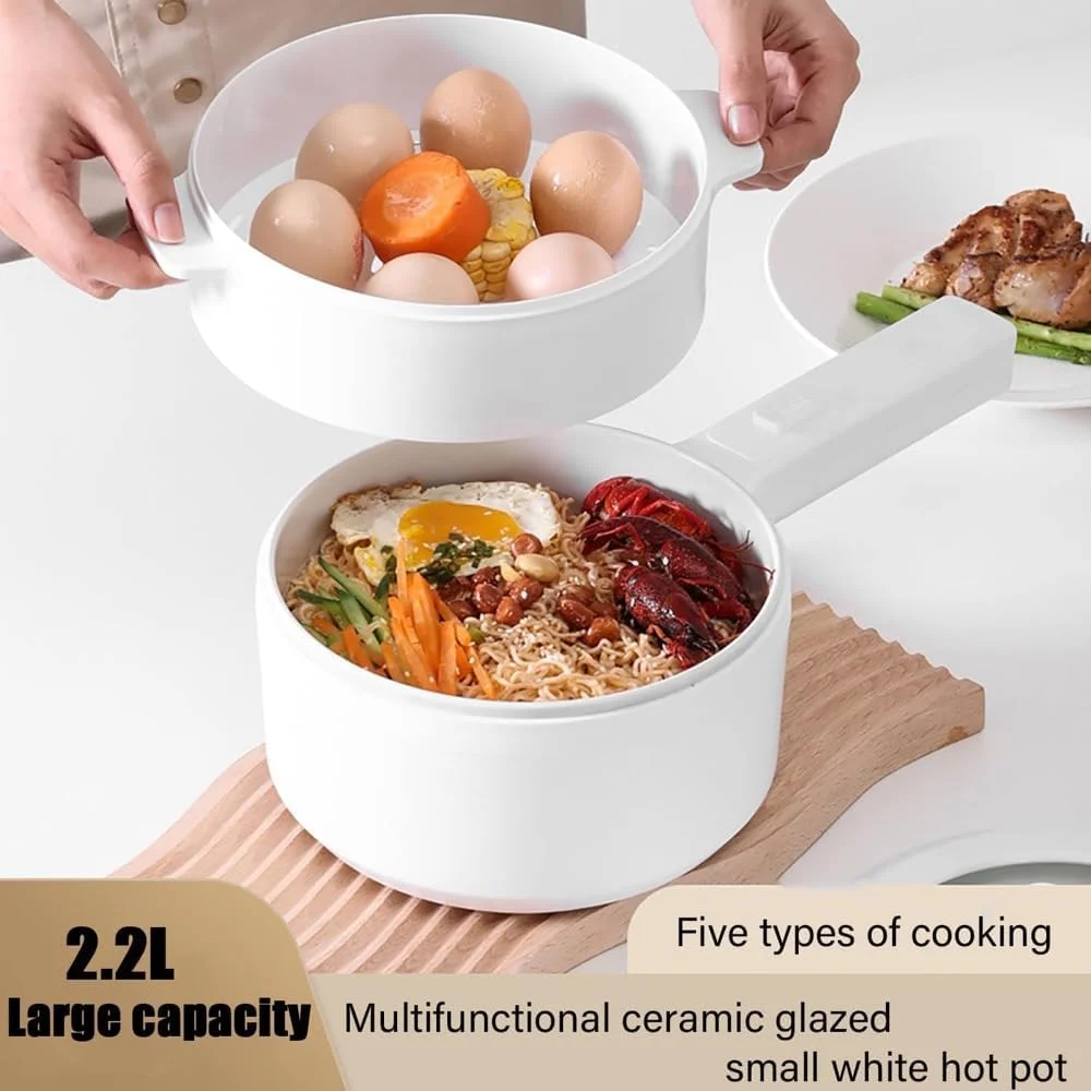 دیگ برقی Vivifysun، دیگ داغ برقی 2.2 لیتری، دیگ کوچک، پلوپز برقی با بخارپز و محافظت در برابر گرمای بیش از حد، ایده آل برای خورش ها، سوپ ها، دیگ های داغ و نودل برای یک نفر، آرام پز - 03 دیگ برقی Vivifysun، دیگ داغ برقی 2.2 لیتری، دیگ کوچک، پلوپز برقی با بخارپز و محافظت در برابر گرمای بیش از حد، ایده آل برای خورش ها، سوپ ها، دیگ های داغ و نودل برای یک نفر، آرام پز - 03