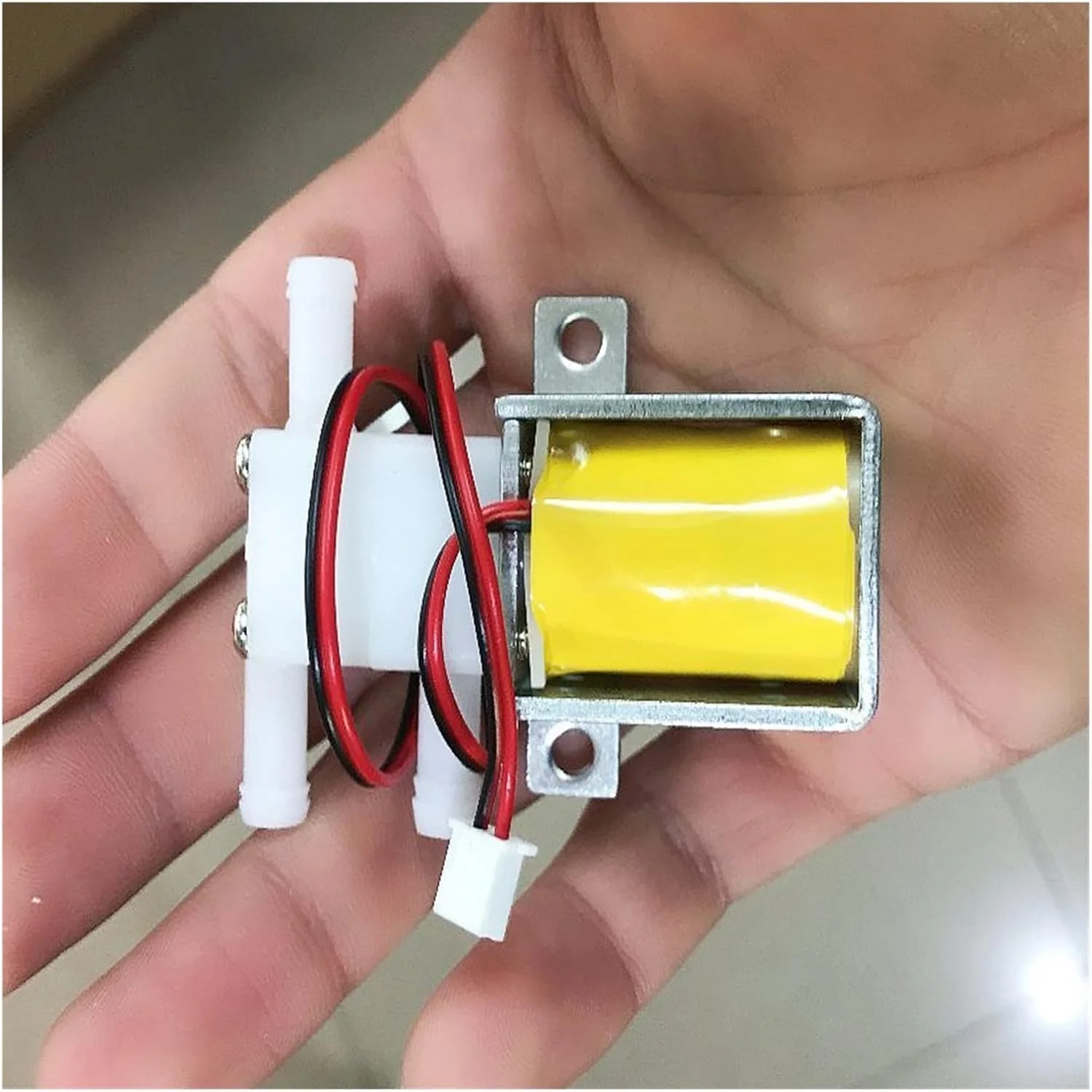 شیر برقی کوچک الکترومغناطیسی آب FURLOU DC 6V/ 12V/ 24V/ 36V مینی میکرو 2 موقعیت 3 راهه شیر برقی N/C کنترل جریان شیر آب (رنگ: شیر برقی 36 ولت، سایز: 1)