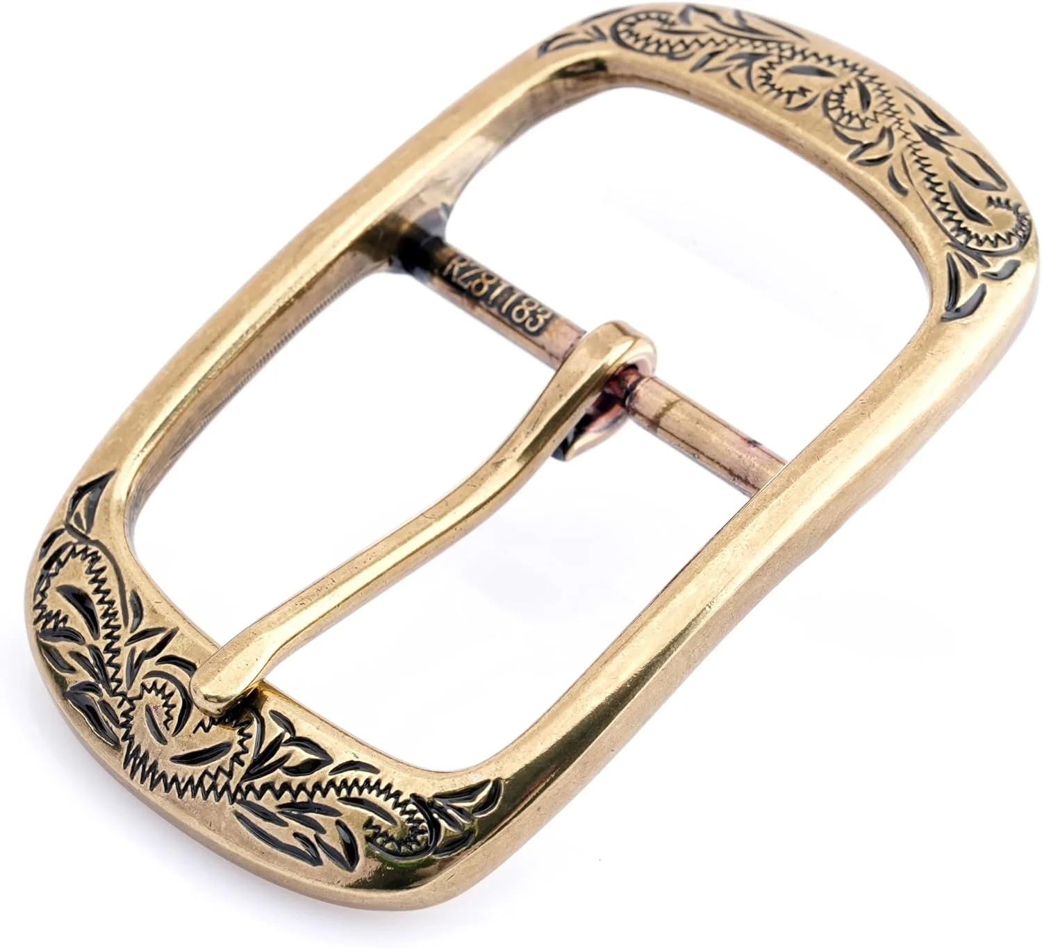 سگک کمربند فلزی حکاکی شده وسترن CRAFTMEMORE، سبک کلاسیک و قدیمی، مناسب کمربندهای 1.5 اینچی، جایگزین کمربند، مناسب چرم دوزی مدل HRBK D281183