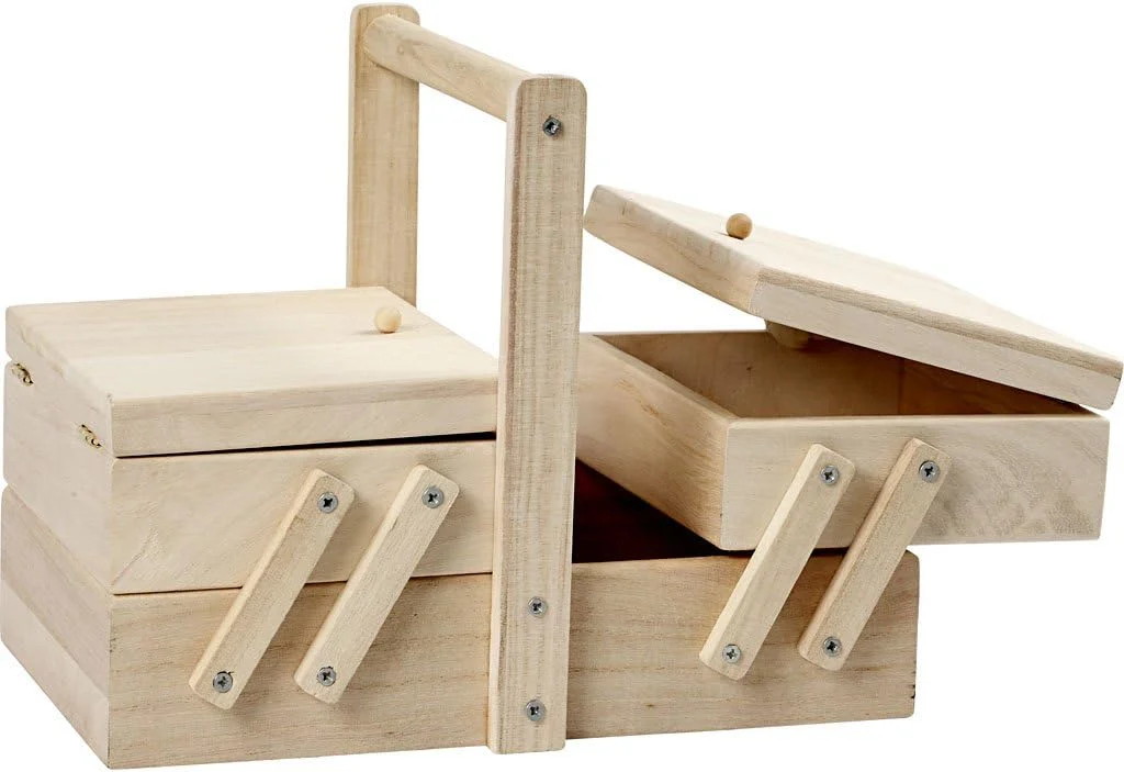جعبه خیاطی Creativ، سایز 24x16,3x19 سانتی متر، درخت امپراطور، 1 عدد