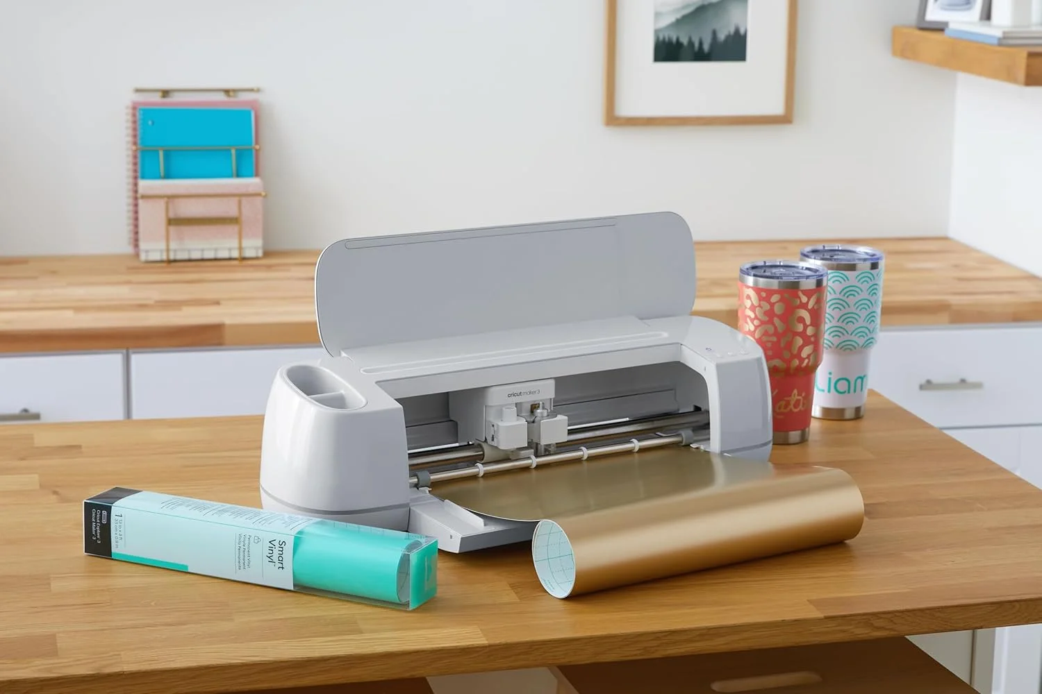 وینیل دائمی هوشمند Cricut، متالیک مات (شامپاین) | بسته 3 عددی رول 3 فوتی (33x91 سانتی متر) - برش بدون مت تا 3.6 متر - سازگار با دستگاه های Maker و Explore وینیل دائمی هوشمند Cricut، متالیک مات (شامپاین) | بسته 3 عددی رول 3 فوتی (33x91 سانتی متر) - برش بدون مت تا 3.6 متر - سازگار با دستگاه های Maker و Explore