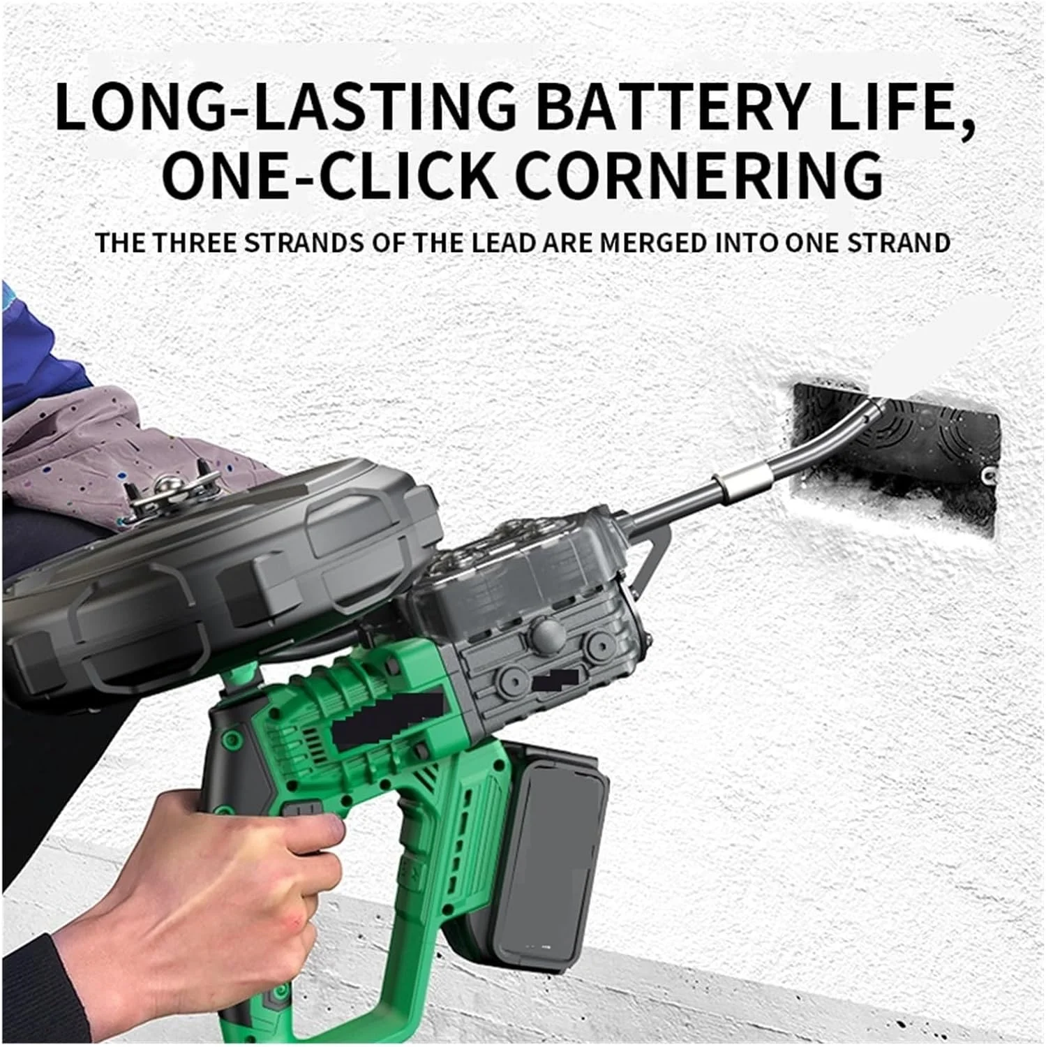 دستگاه سیم کشی CQRMT، نخ کش برقی سیم کش برقکار، نخ کش اتوماتیک، باطری 10000mAh، راندمان کاری بالاتر دستگاه سیم کشی CQRMT، نخ کش برقی سیم کش برقکار، نخ کش اتوماتیک، باطری 10000mAh، راندمان کاری بالاتر