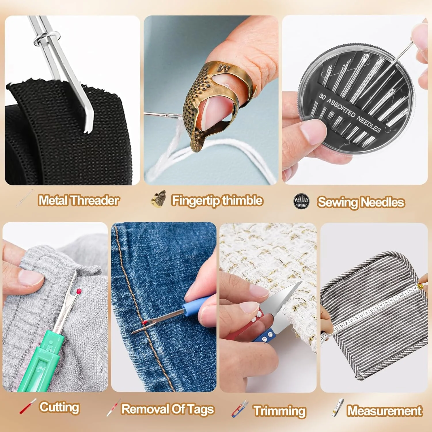 نخکن سوزن CousDUoBe بسته 32 عددی برای خیاطی دستی، 3 نوع نخکن سوزن ساده، حلقه سیمی پلاستیکی ابزار خیاطی دستی برای ساخت کاردستی با جعبه شفاف (بسته ارتقا یافته) نخکن سوزن CousDUoBe بسته 32 عددی برای خیاطی دستی، 3 نوع نخکن سوزن ساده، حلقه سیمی پلاستیکی ابزار خیاطی دستی برای ساخت کاردستی با جعبه شفاف (بسته ارتقا یافته)