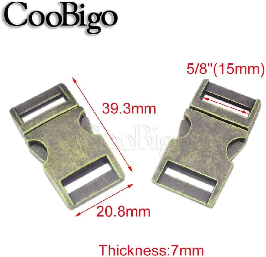 Metal Side Release Buckle for Paracord Bracelet Parachute 550 Cord Pets Straps Harness Bag Backpack Webbing Sewing Metal Side Release Buckle for Paracord Bracelet Parachute 550 Cord Pets Straps Harness Bag Backpack Webbing Sewing