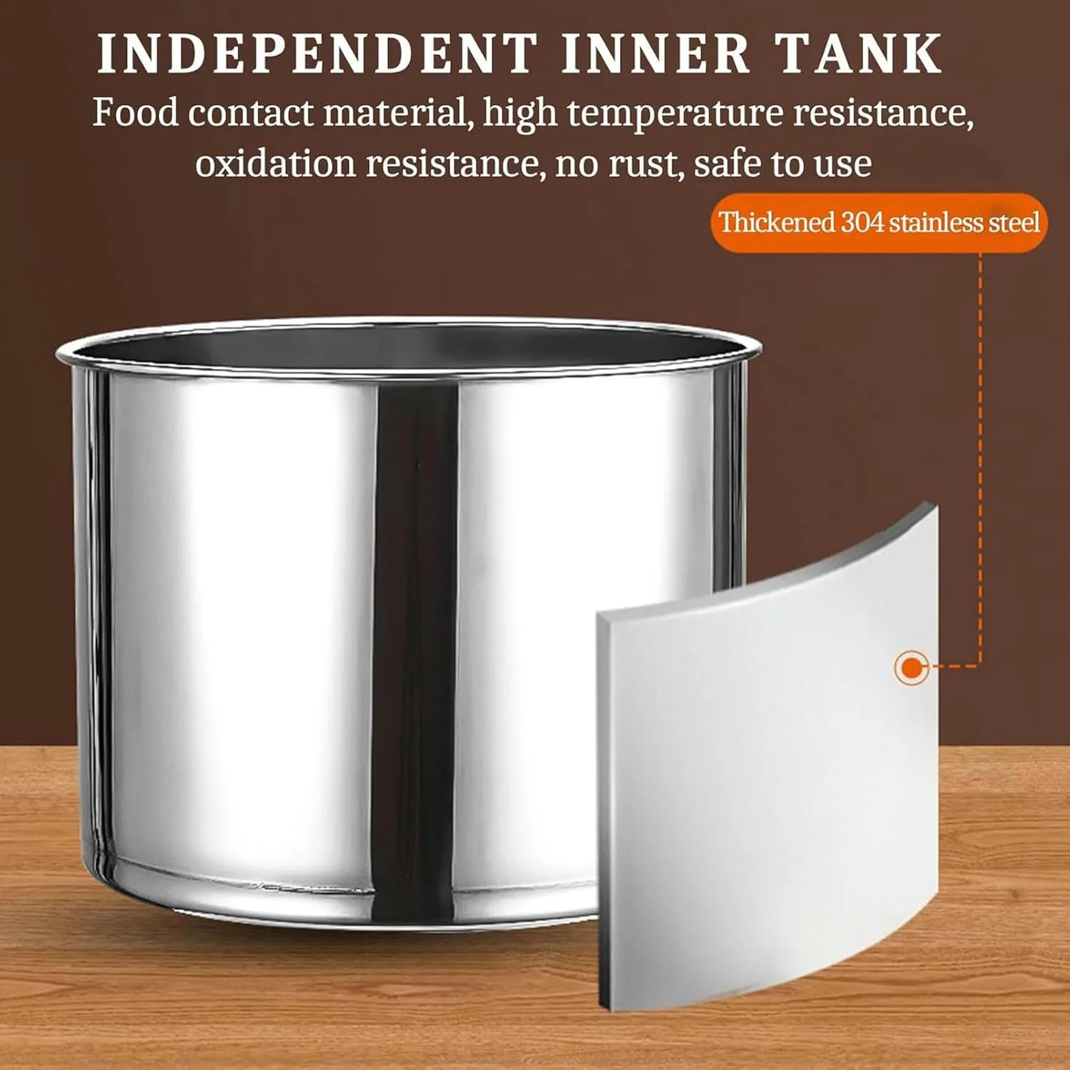 دیگ سوپ برقی استیل ضد زنگ 13 لیتری، گرمکن سوپ با دمای قابل تنظیم 30-80 درجه سانتیگراد، دستگاه گرم نگهدارنده غذا، به همراه قاشق و درب استیل ضد زنگ، مناسب برای رستوران