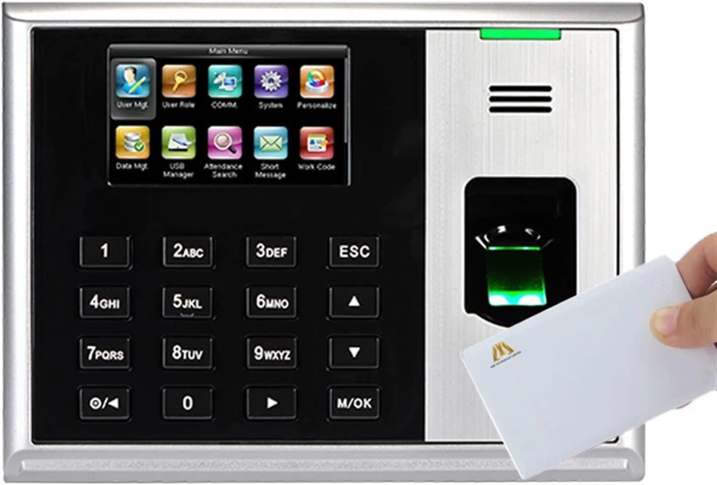 دستگاه حضور و غیاب اثر انگشتی FURLOU مدل S30، دستگاه ثبت تردد TCP/IP USB، ساعت حضور و غیاب اداری با رمز عبور، دستگاه ثبت کارکرد کارمندان، سیستم بیومتریک حضور و غیاب برای کارمندان و کسب و کارهای کوچک (رنگ: S30-ic، اندازه: Portugu)